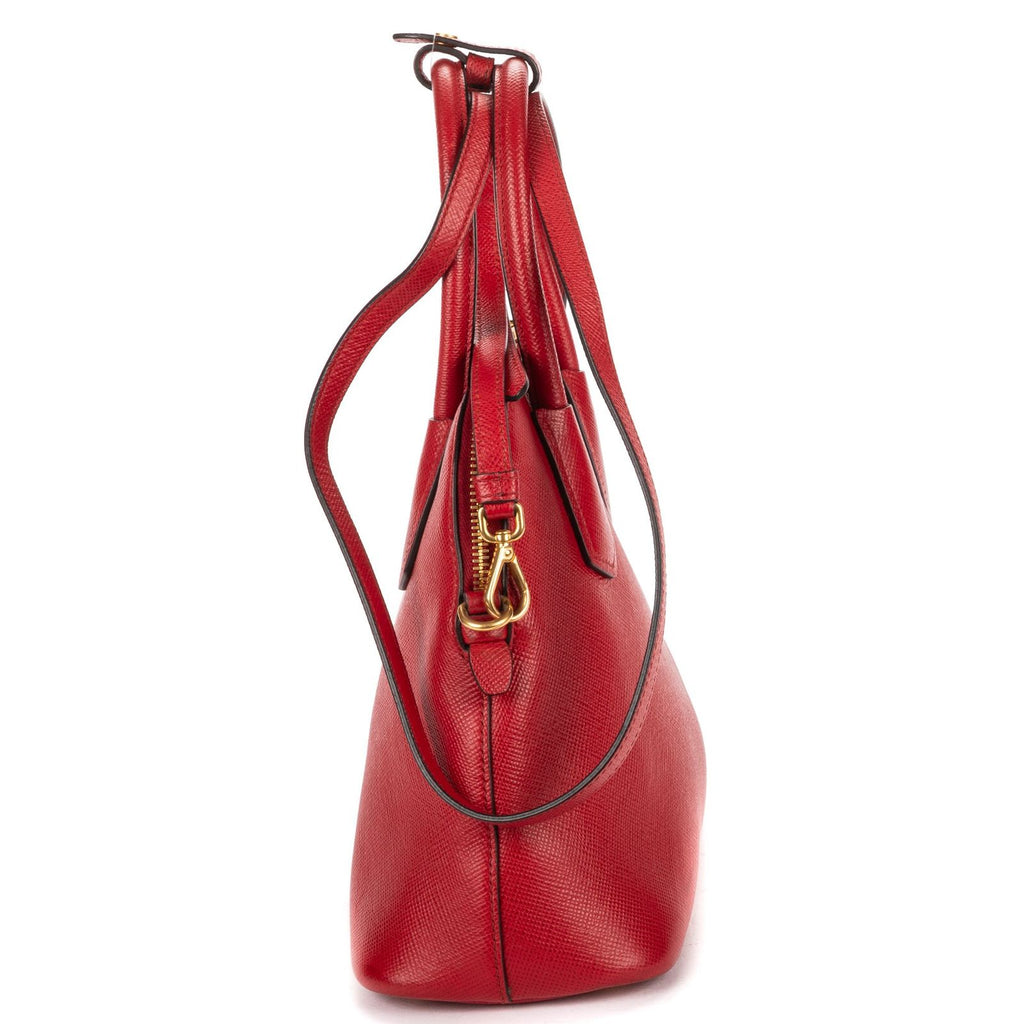 Prada Smo le Zip Promna de Red Viterodino Shoulder — view 3