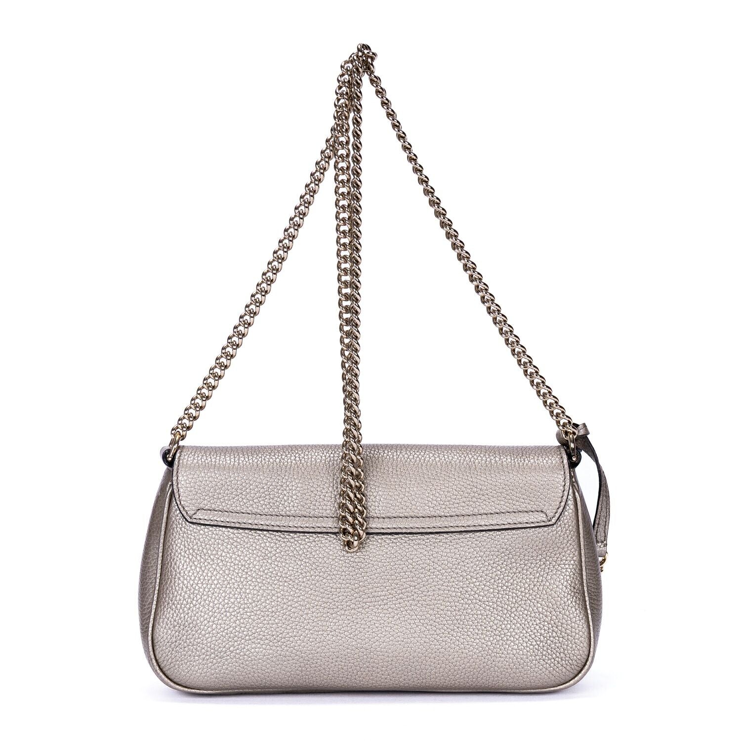 Gucci Chain Shoulder Silver Spike Calfskin Leather — view 5