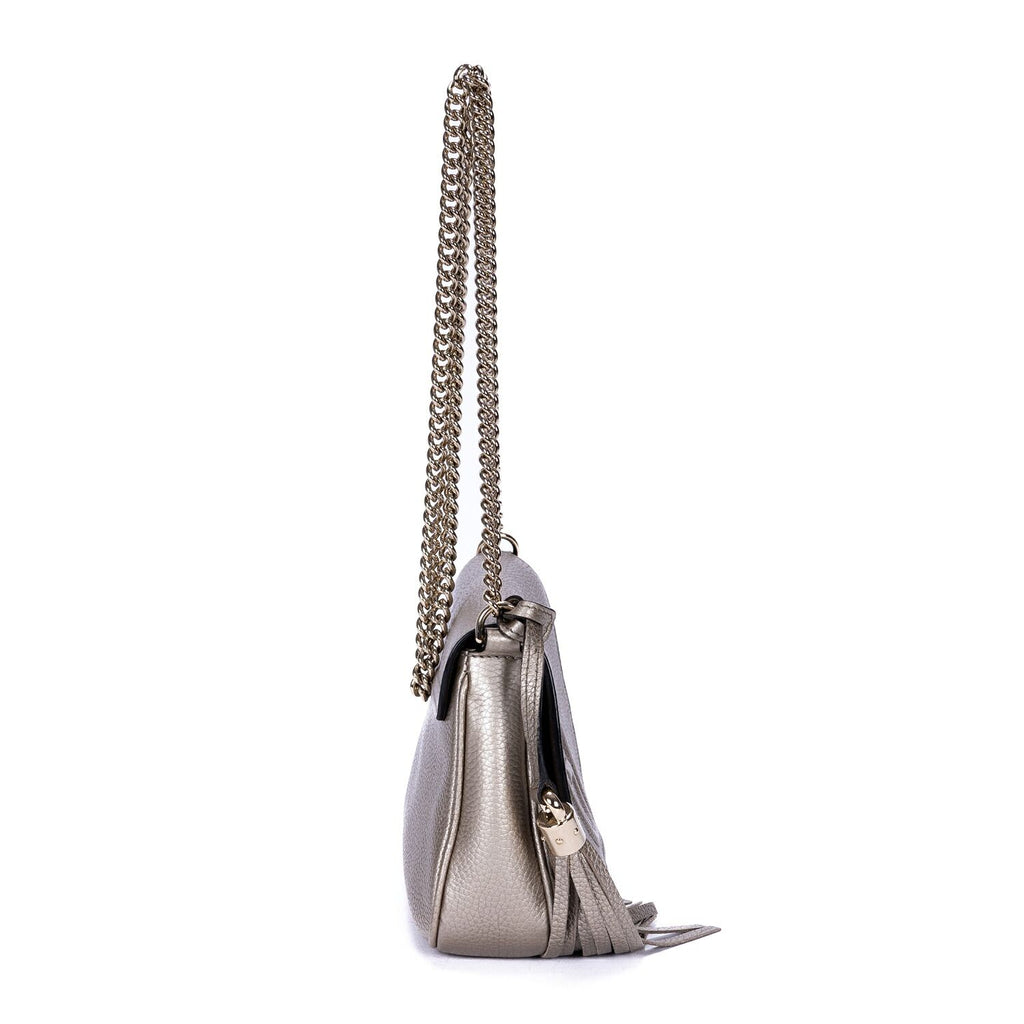 Gucci Chain Shoulder Silver Spike Calfskin Leather — view 4