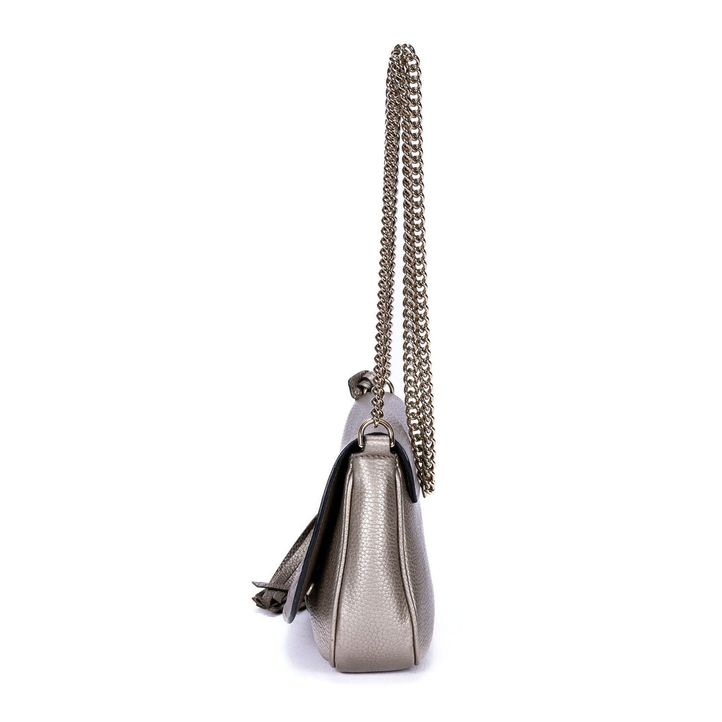 Gucci Chain Shoulder Silver Spike Calfskin Leather — view 3