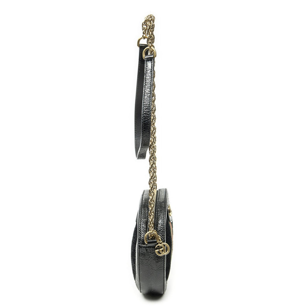Gucci Mini Web India Crossbody Black Suede Leather — view 4