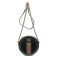 Gucci Mini Web India Crossbody Black Suede Leather