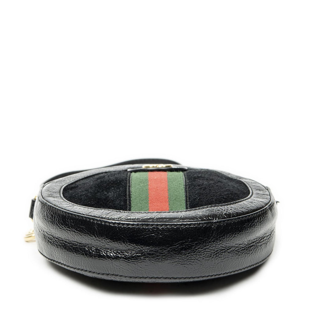 Gucci Mini Web India Crossbody Black Suede Leather — view 6
