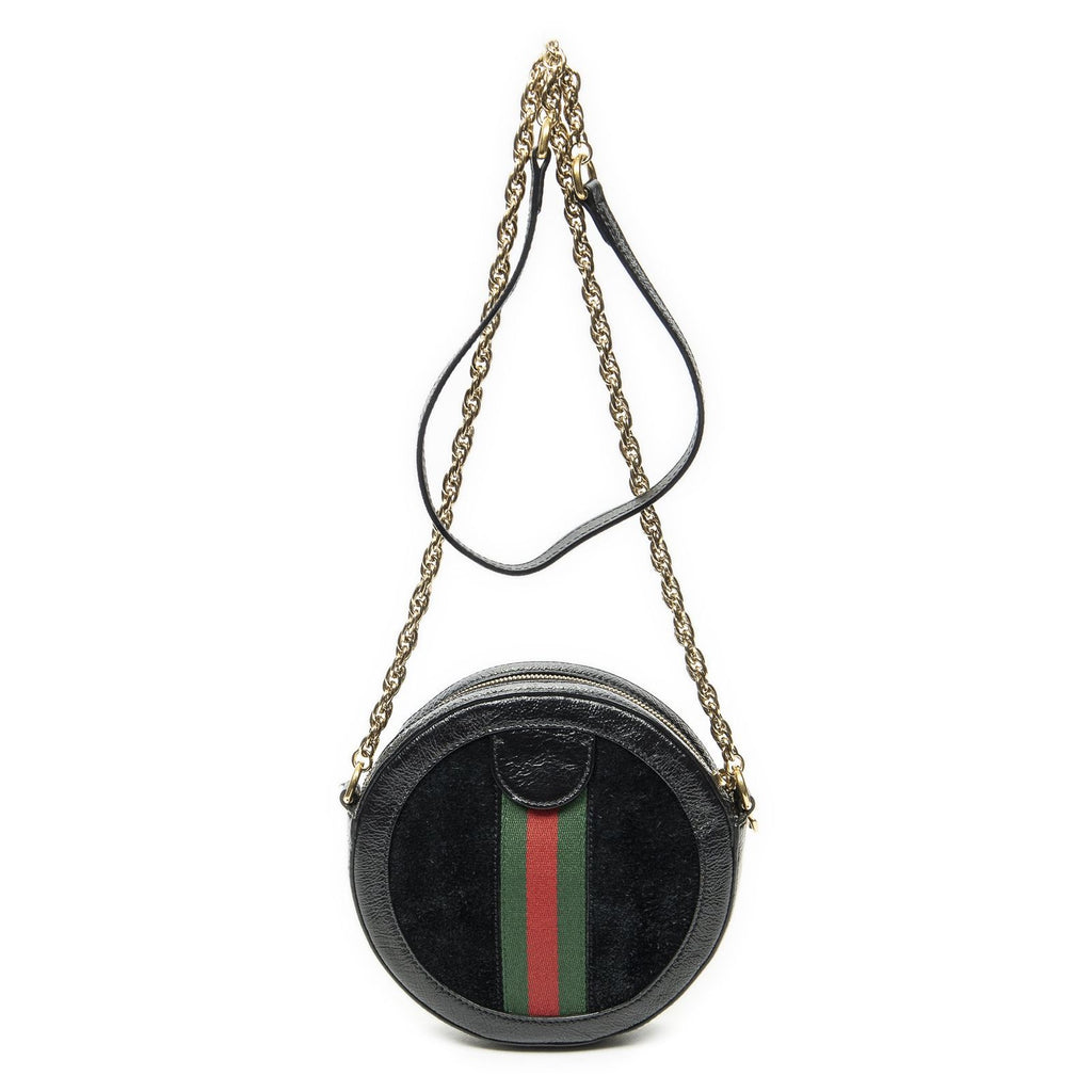 Gucci Mini Web India Crossbody Black Suede Leather — view 5