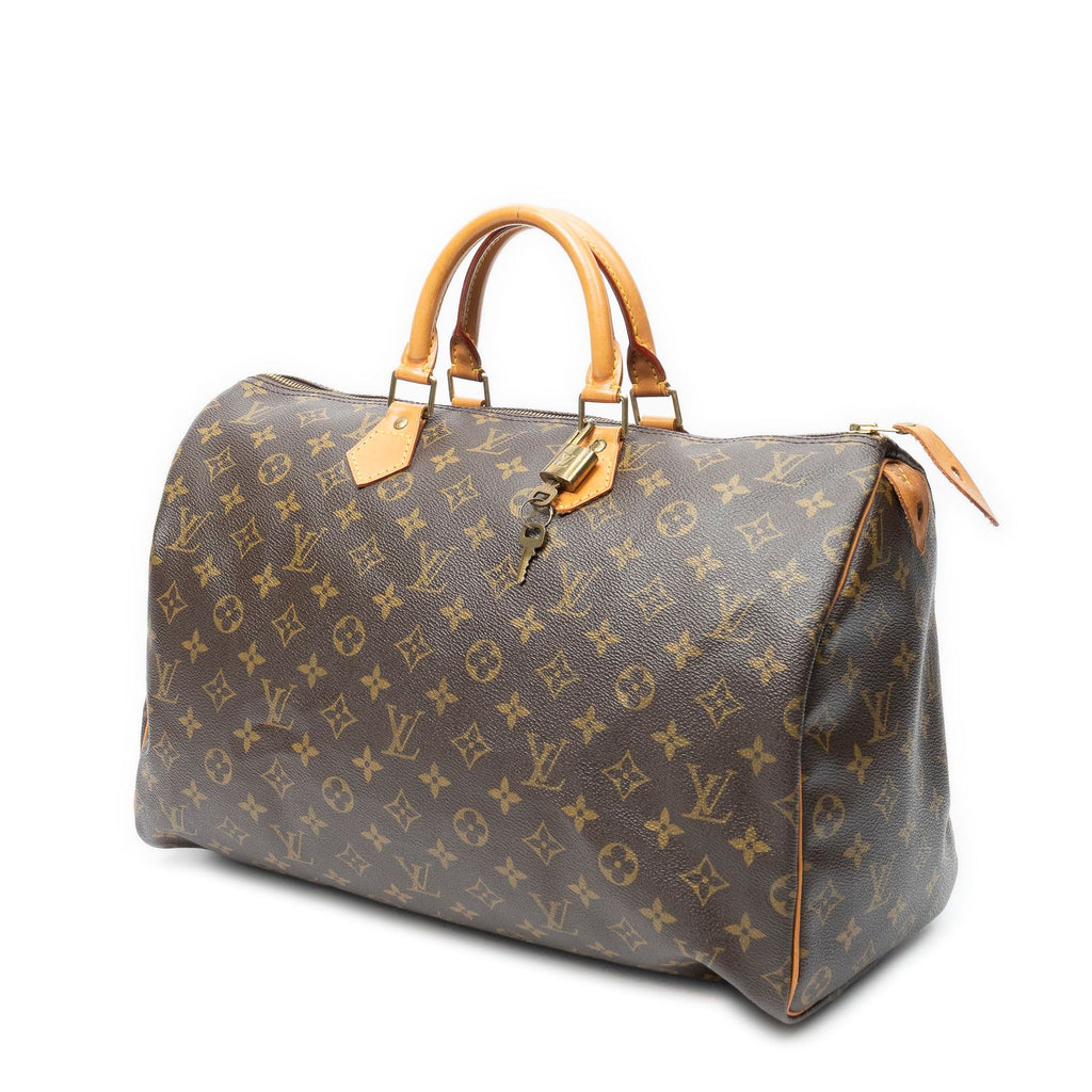 Louis Vuitton Speedy Brown Monogram Canvas Handbag — view 2