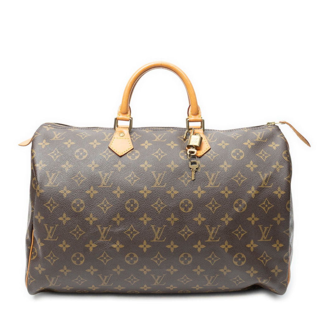 Louis Vuitton Speedy Brown Monogram Canvas Handbag