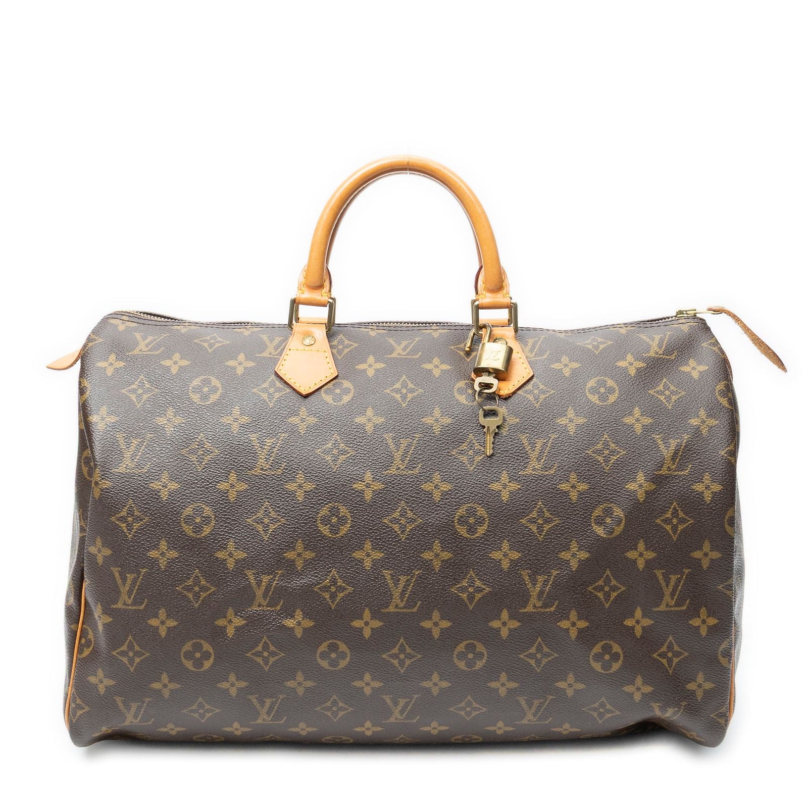 Louis Vuitton Speedy Brown Monogram Canvas Handbag