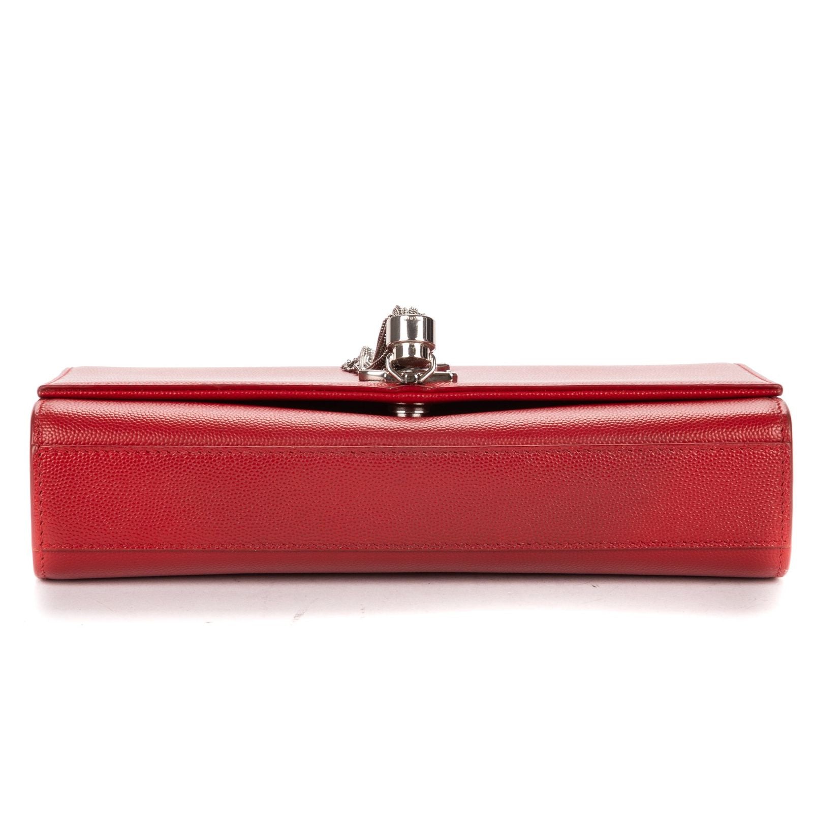 Saint Laurent Midi Amkeit Red Gray Nde Poudre Leather Shoulder — view 6