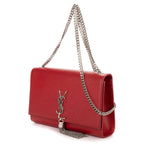 Saint Laurent Midi Amkeit Red Gray Nde Poudre Leather Shoulder — view 2