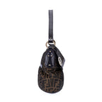 Fendi Chef Flap Hobo Da Brown Black Zucca Canvas — view 4