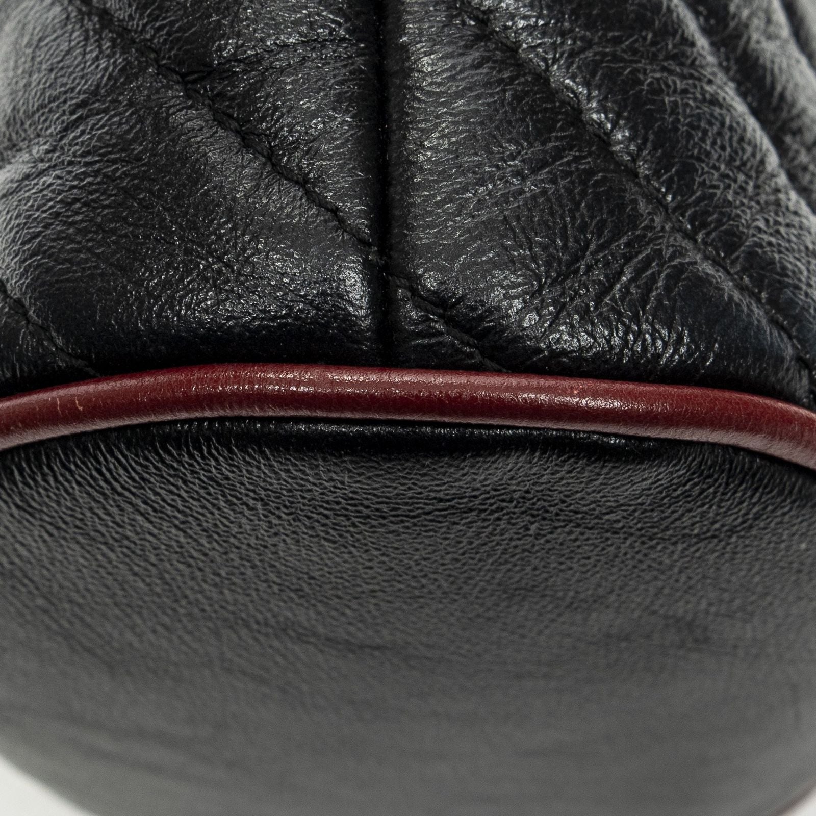 Gucci GG Marmont Torchon Bucket Bag Black Matelasse Calfskin — view 7
