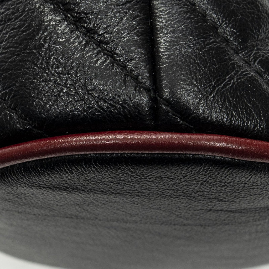 Gucci GG Marmont Torchon Bucket Bag Black Matelasse Calfskin — view 8