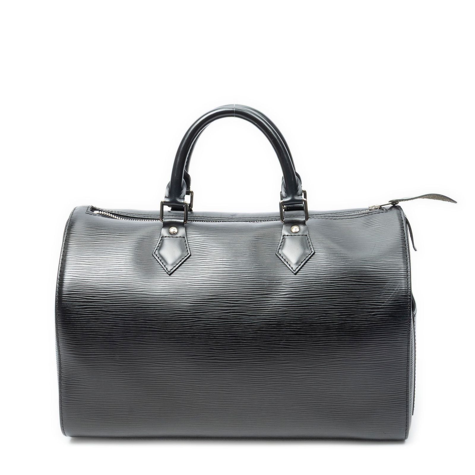 Louis Vuitton Speedy Black Epi Handbag