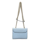 Gucci Smo le Emilie Chain Bag Blue Micro Guccissima Leather — view 5
