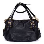 Prada Satchel 2-Way Black Calfskin Leather — view 5
