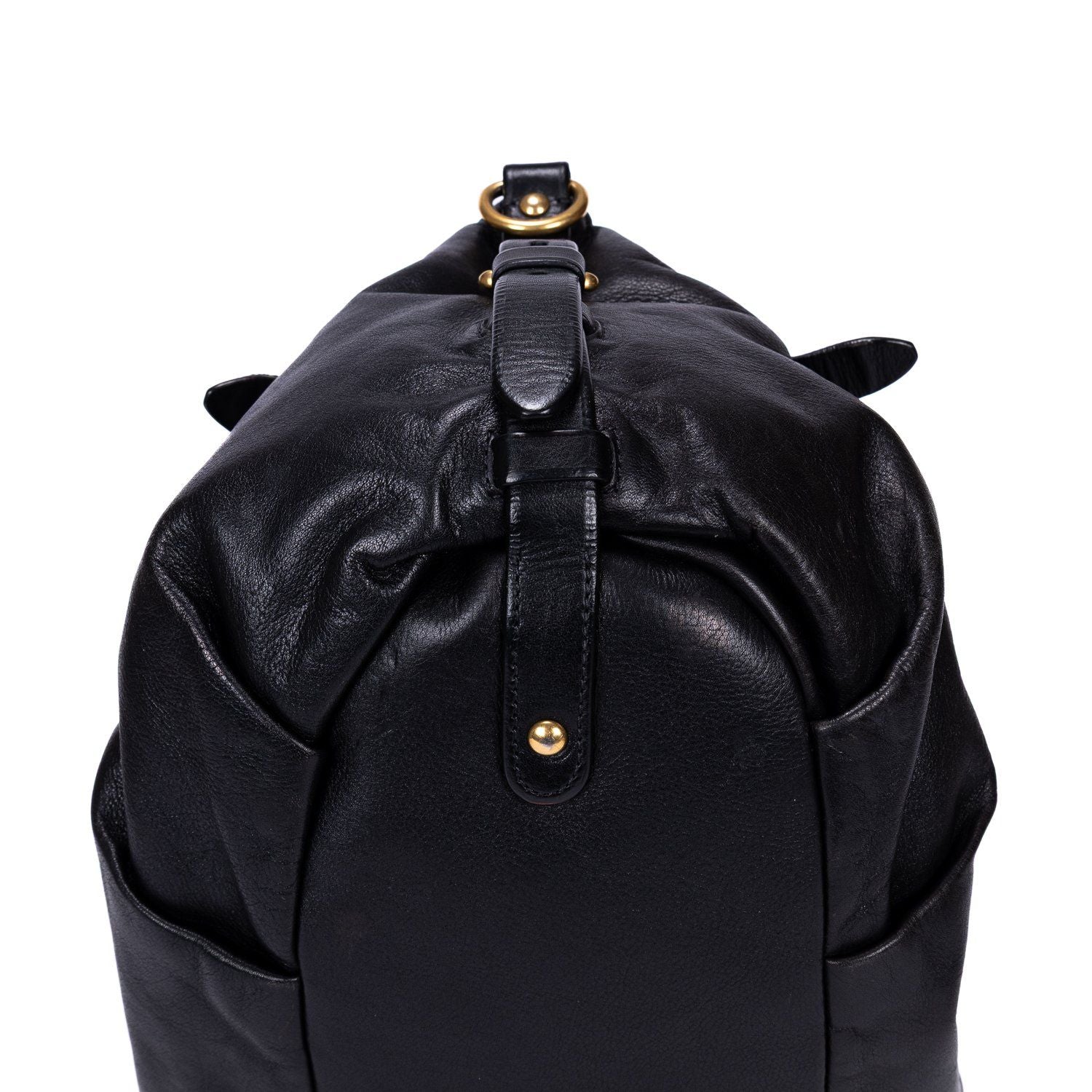 Prada Satchel 2-Way Black Calfskin Leather — view 8