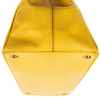 Prada la the Double Zip Galleria Tote Yellow Saffiano Lux Leather — view 7