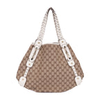 Gucci Pelham Tote White Beige GG Canvas