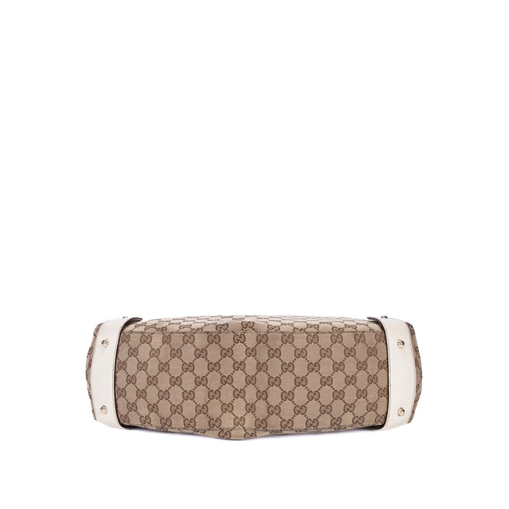 Gucci Pelham Tote White Beige GG Canvas — view 6