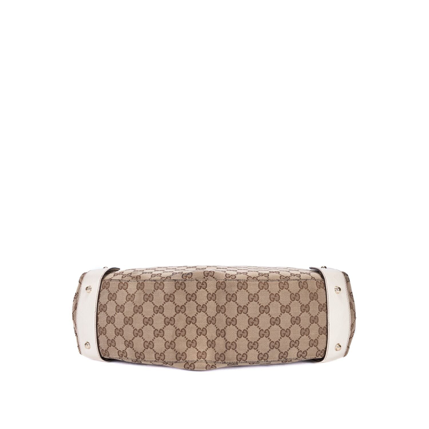 Gucci Pelham Tote White Beige GG Canvas — view 6