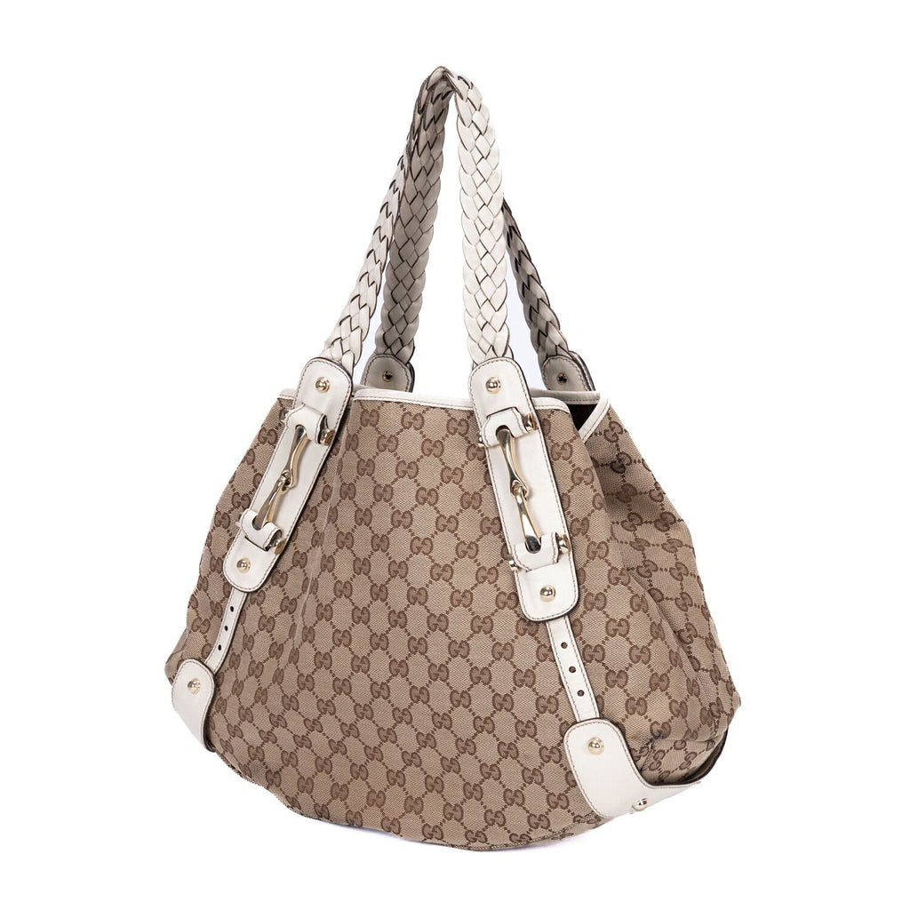 Gucci Pelham Tote White Beige GG Canvas — view 2