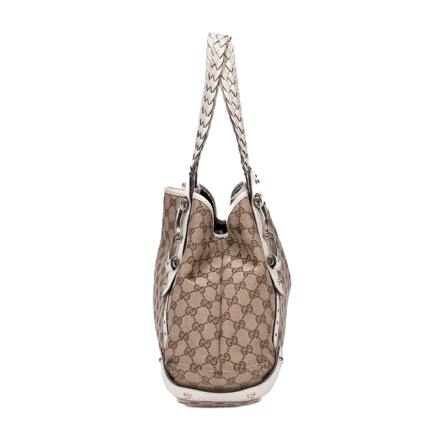 Gucci Pelham Tote White Beige GG Canvas — view 3