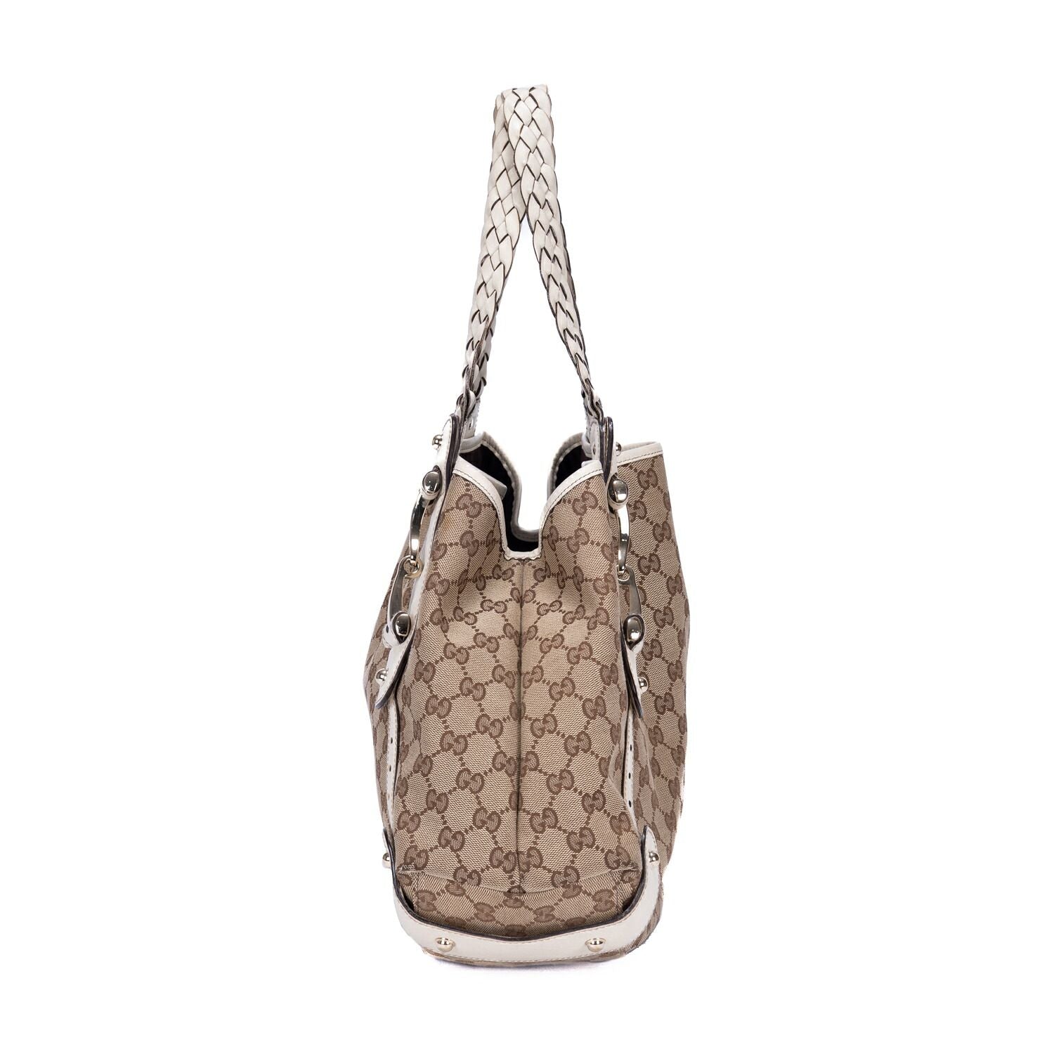 Gucci Pelham Tote White Beige GG Canvas — view 4