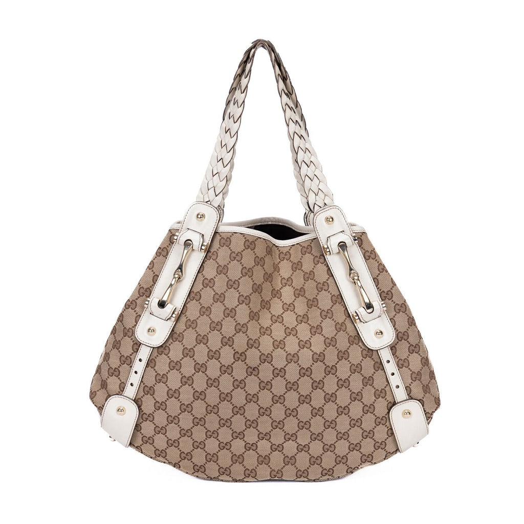 Gucci Pelham Tote White Beige GG Canvas — view 5