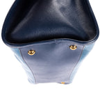Prada Galleria Top Handle Tote Navy Blue Saffiano Leather — view 7