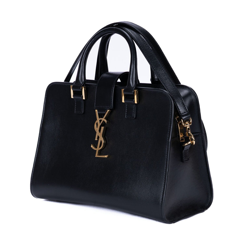 Saint Laurent Baby Cabas Black Smooth Calfskin Tote — view 2