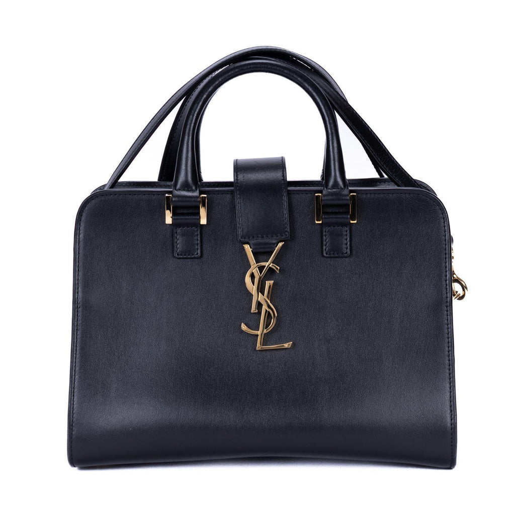 Saint Laurent Baby Cabas Black Smooth Calfskin Tote