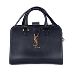 Saint Laurent Baby Cabas Black Smooth Calfskin Tote
