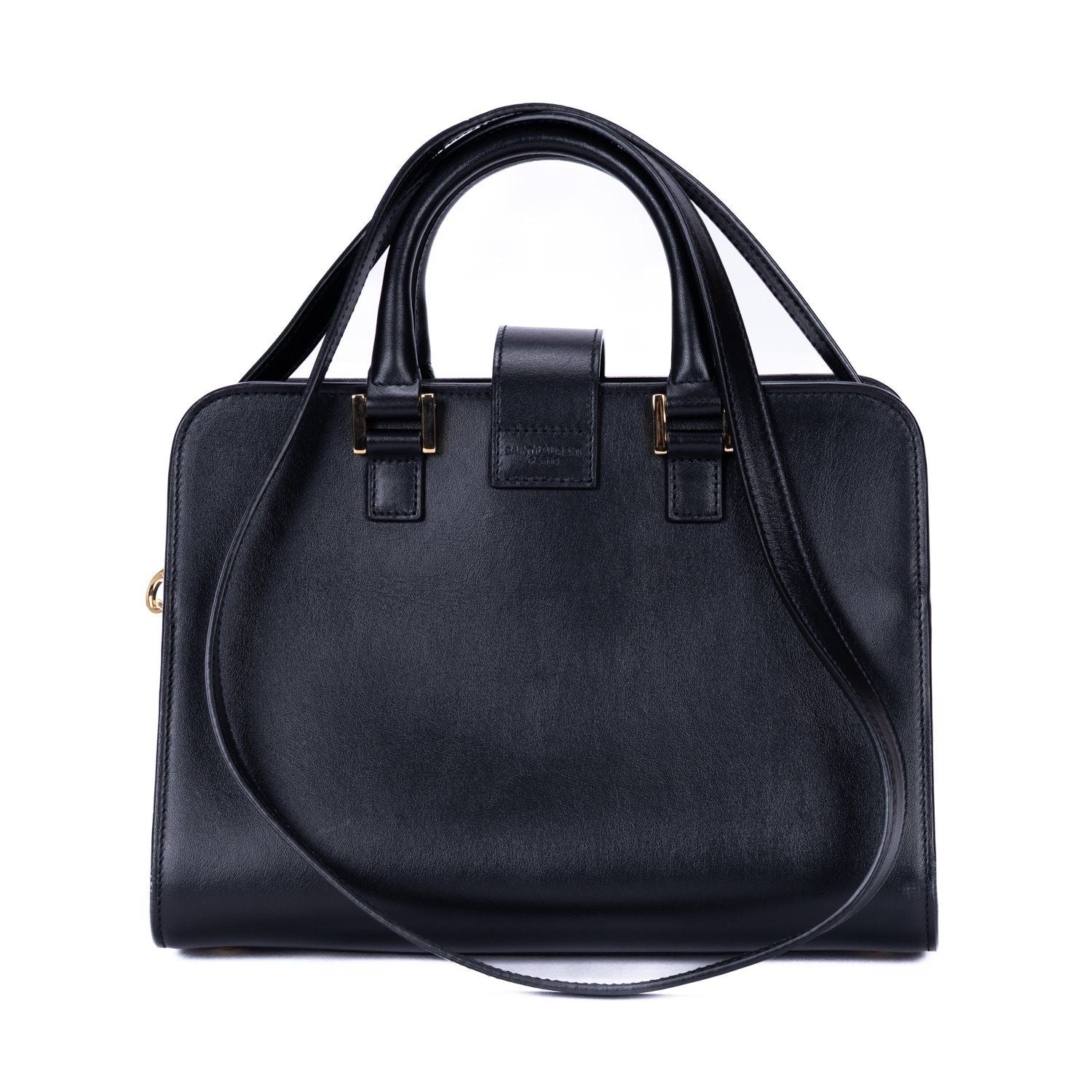 Saint Laurent Baby Cabas Black Smooth Calfskin Tote — view 5