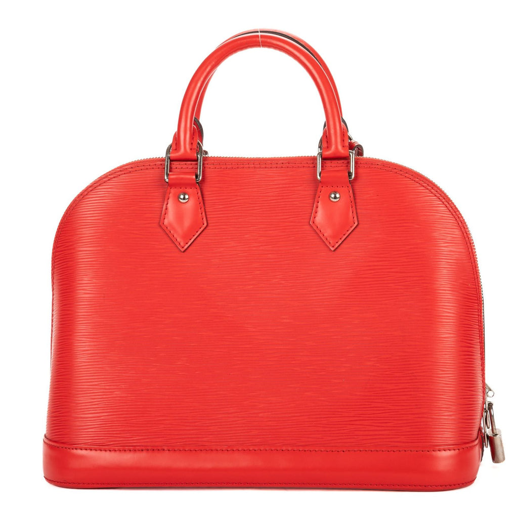 Louis Vuitton Alma Red Epi Handbag — view 5