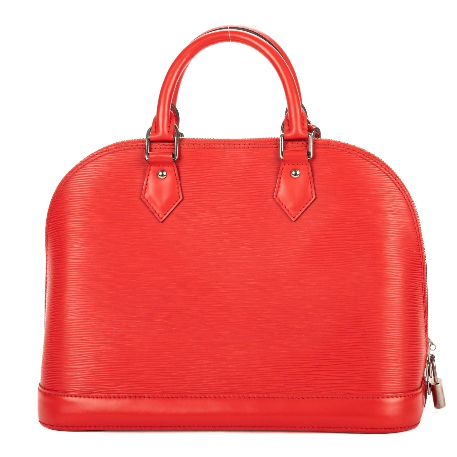 Louis Vuitton Alma Red Epi Handbag — view 5