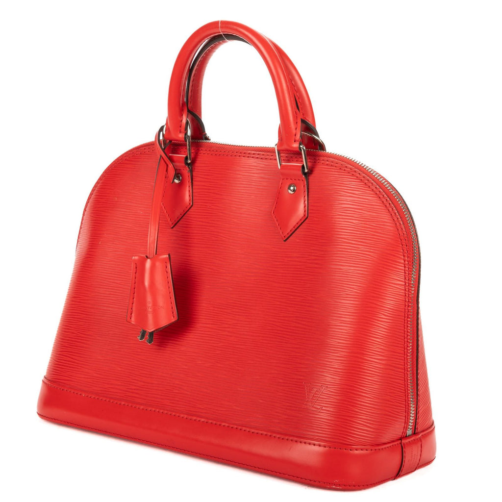 Louis Vuitton Alma Red Epi Handbag — view 2
