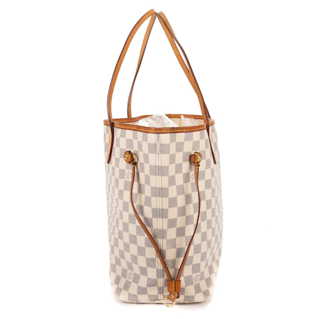 Louis Vuitton Neva Full Ivory Damier Azur Shoulder — view 3