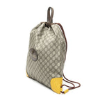 Gucci la the Drawstring Backpack Beige Yellow Split M Canvas — view 2