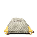 Gucci la the Drawstring Backpack Beige Yellow Split M Canvas — view 6