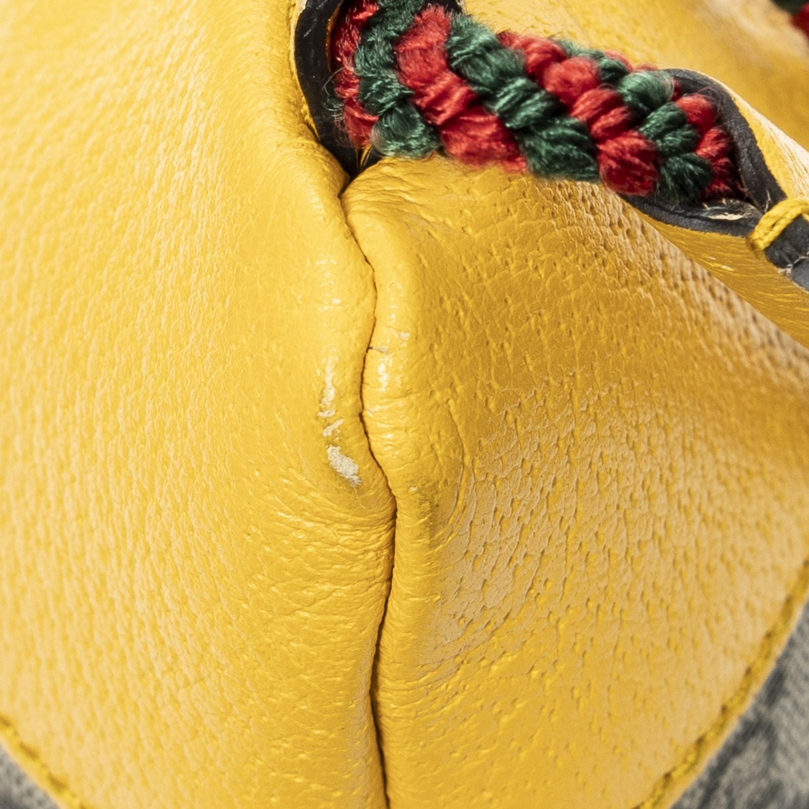 Gucci la the Drawstring Backpack Beige Yellow Split M Canvas — view 8