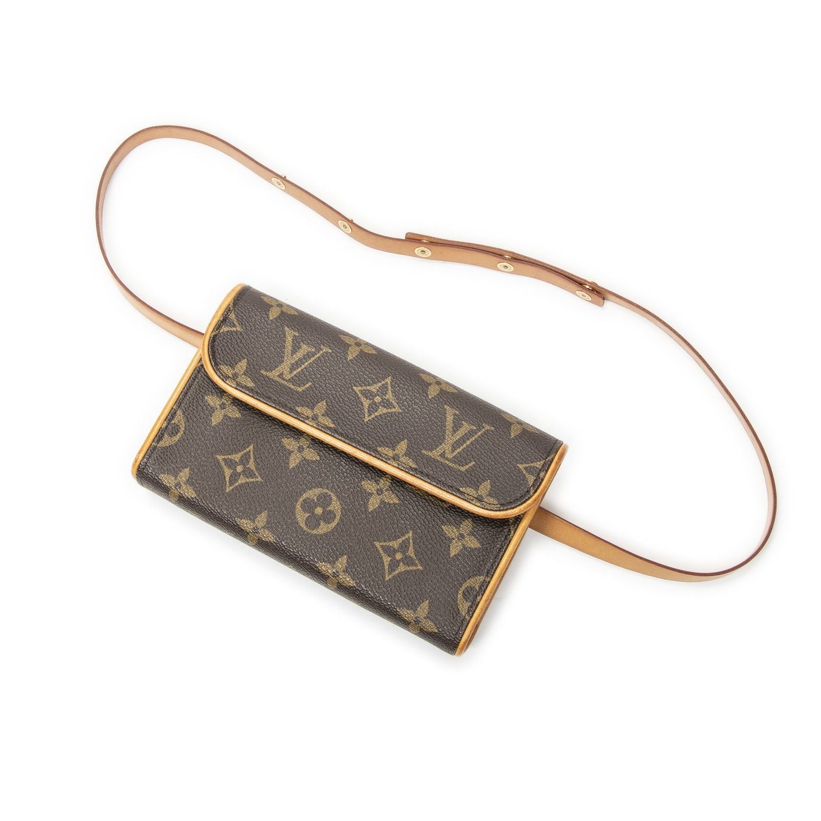 Louis Vuitton Pochette Florentine Brown Monogram Canvas Shoulder