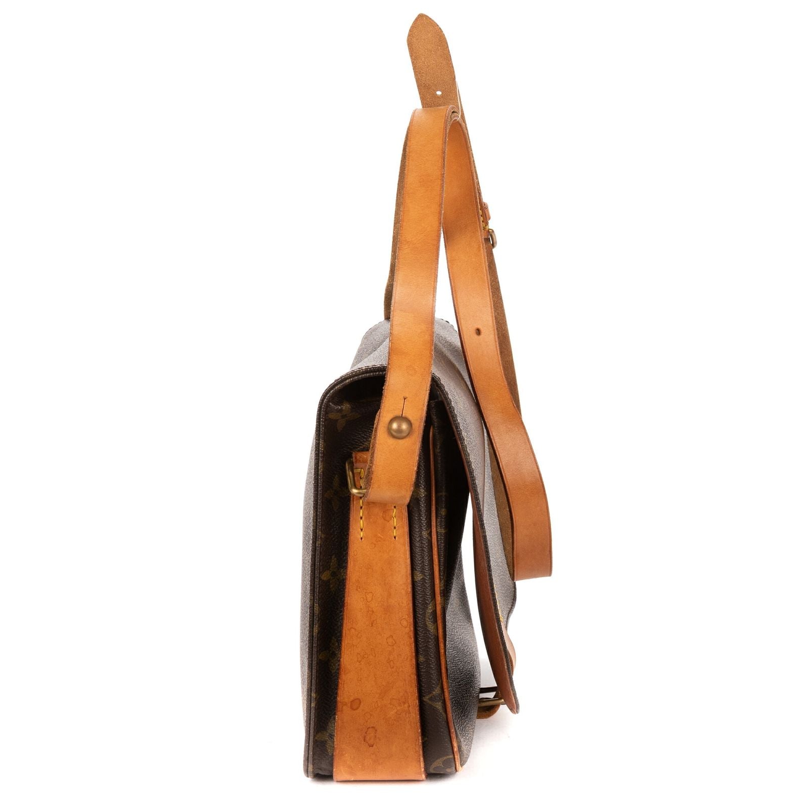 Louis Vuitton Cartouchiere Brown Monogram Canvas Shoulder — view 4