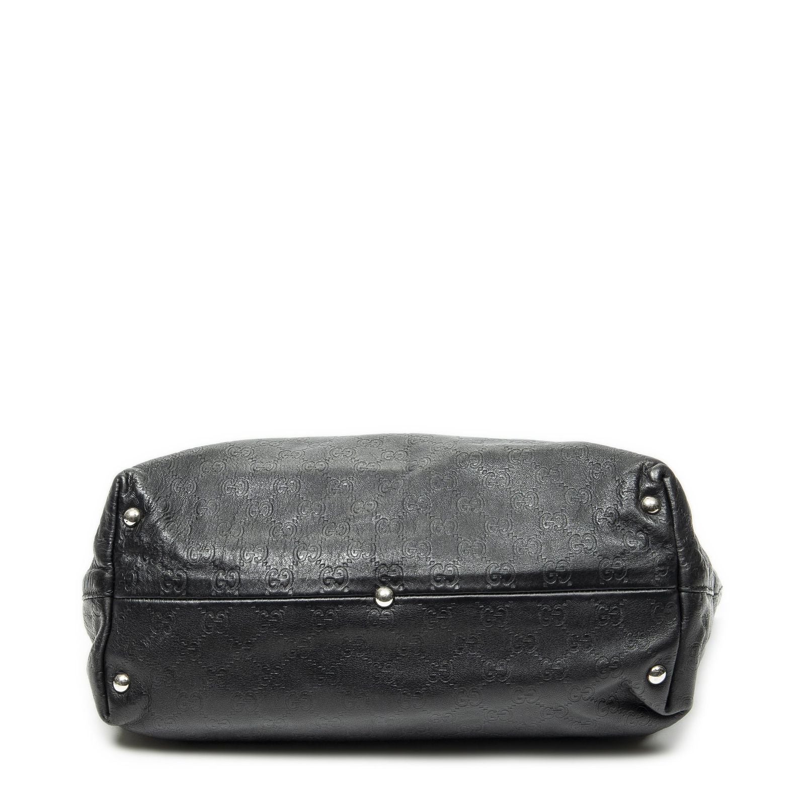 Gucci Icon Bit Tote Black Guccissima — view 6