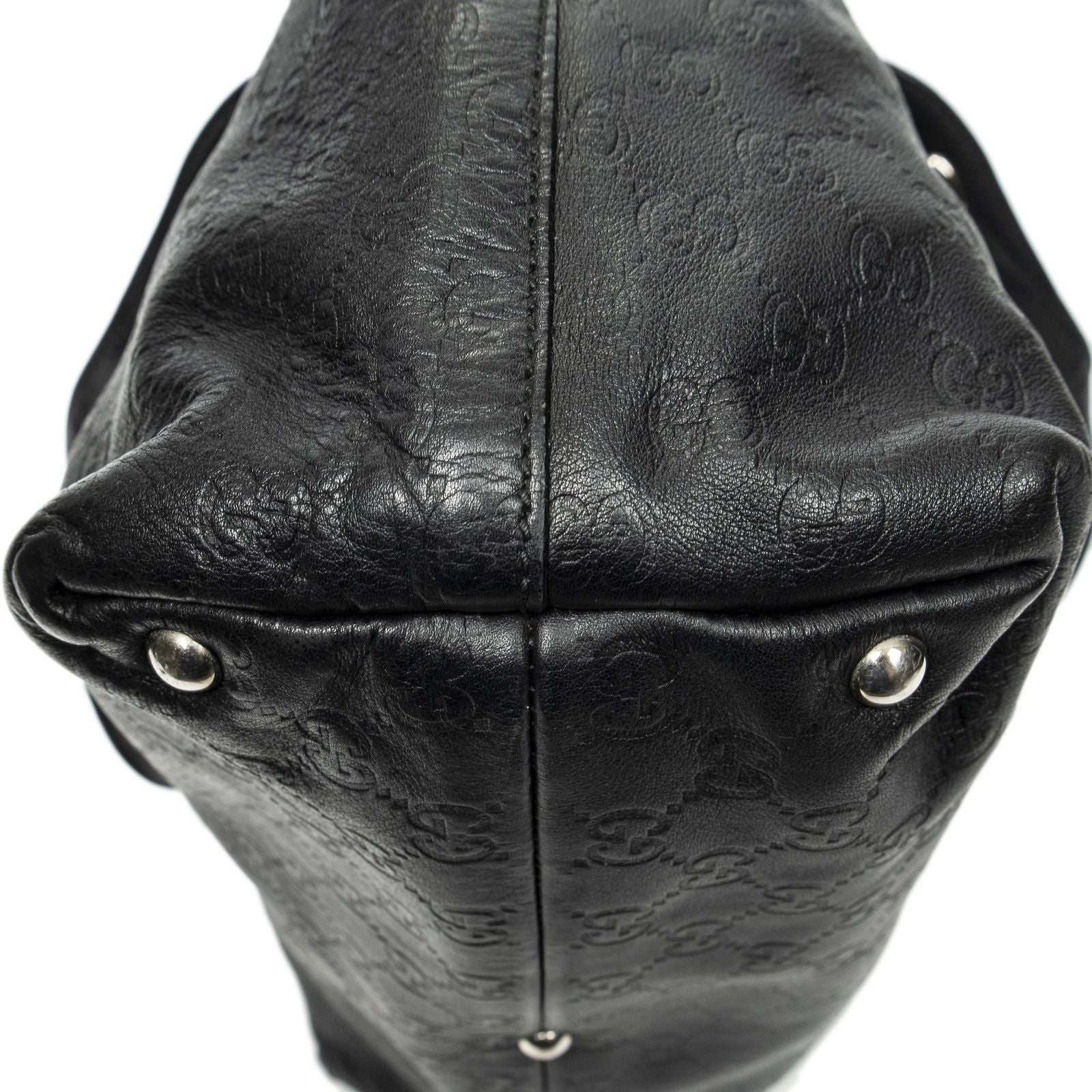 Gucci Icon Bit Tote Black Guccissima — view 8