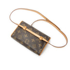 Louis Vuitton Pochette Florentine Brown Monogram Canvas Shoulder — view 2