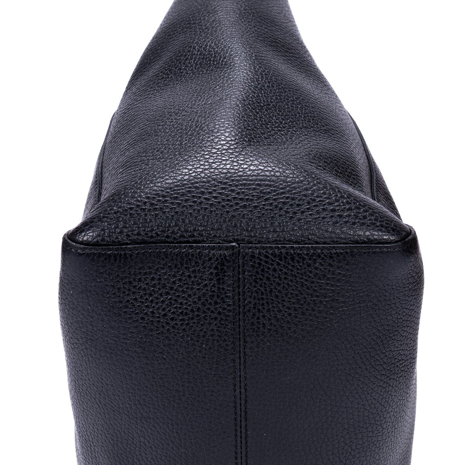 Gucci Medium Swing Shopper Tote Black Grain Calf Skin Leather — view 8