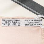 Hermes Scarf Light Pink Gray Ivory Silk — view 5
