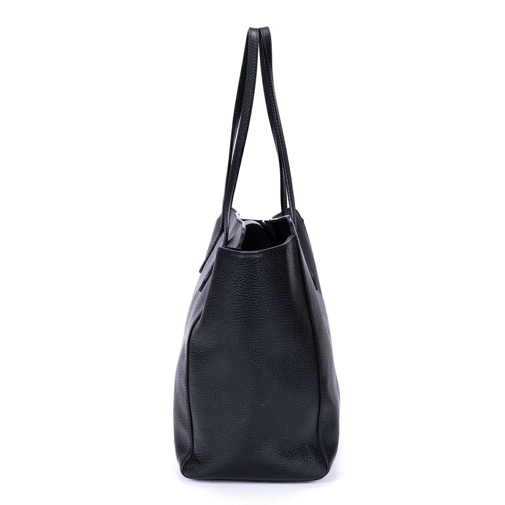 Gucci Medium Swing Shopper Tote Black Grain Calf Skin Leather — view 4