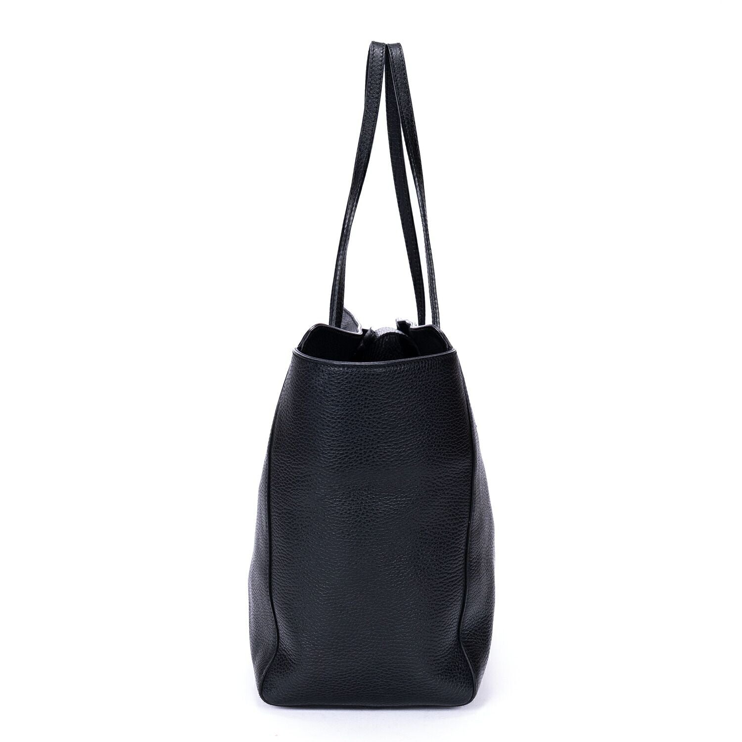 Gucci Medium Swing Shopper Tote Black Grain Calf Skin Leather — view 3