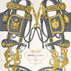 Hermes Scarf Light Pink Gray Ivory Silk — view 3